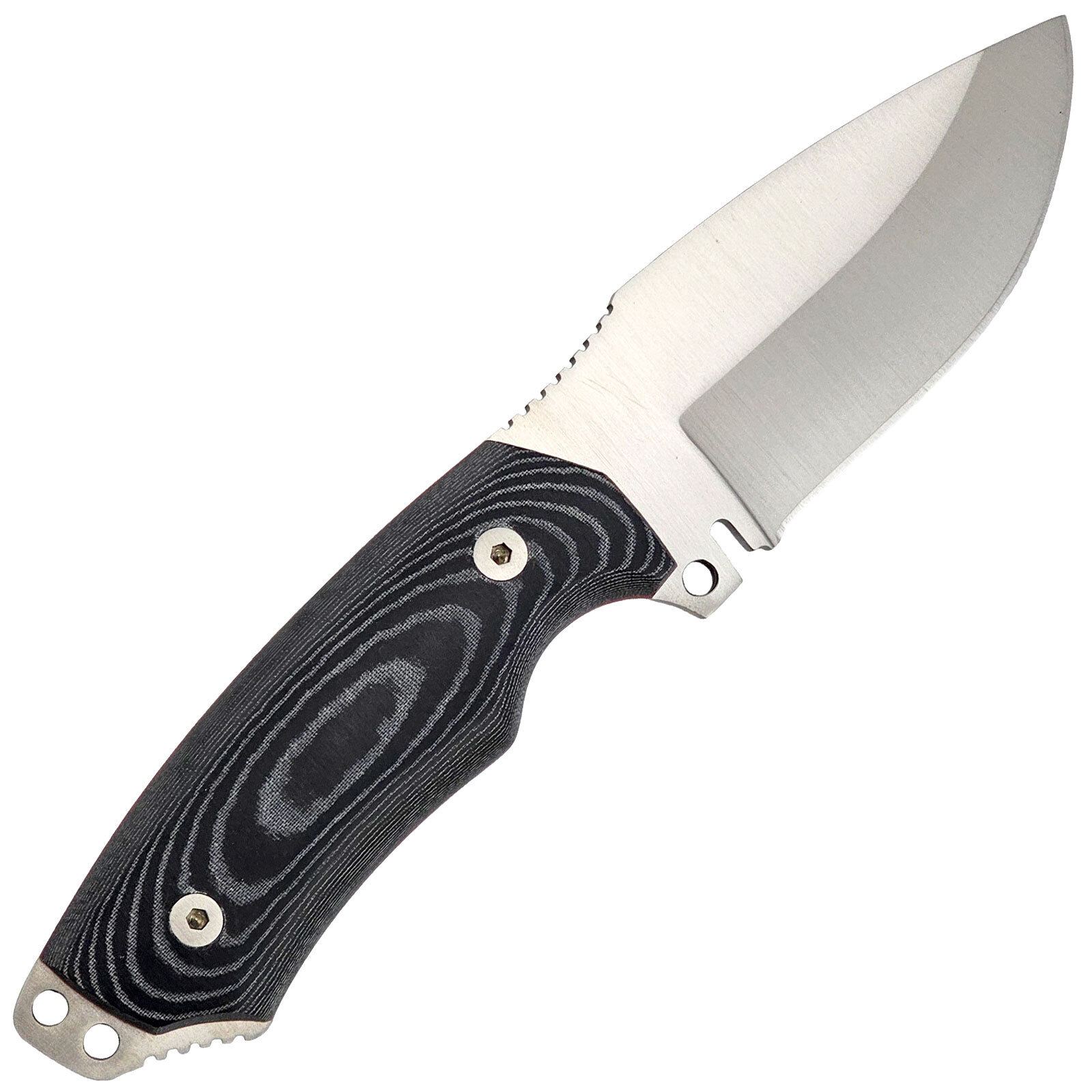 Cudeman Mini-BV Fixed Blade Knife | Black / Satin