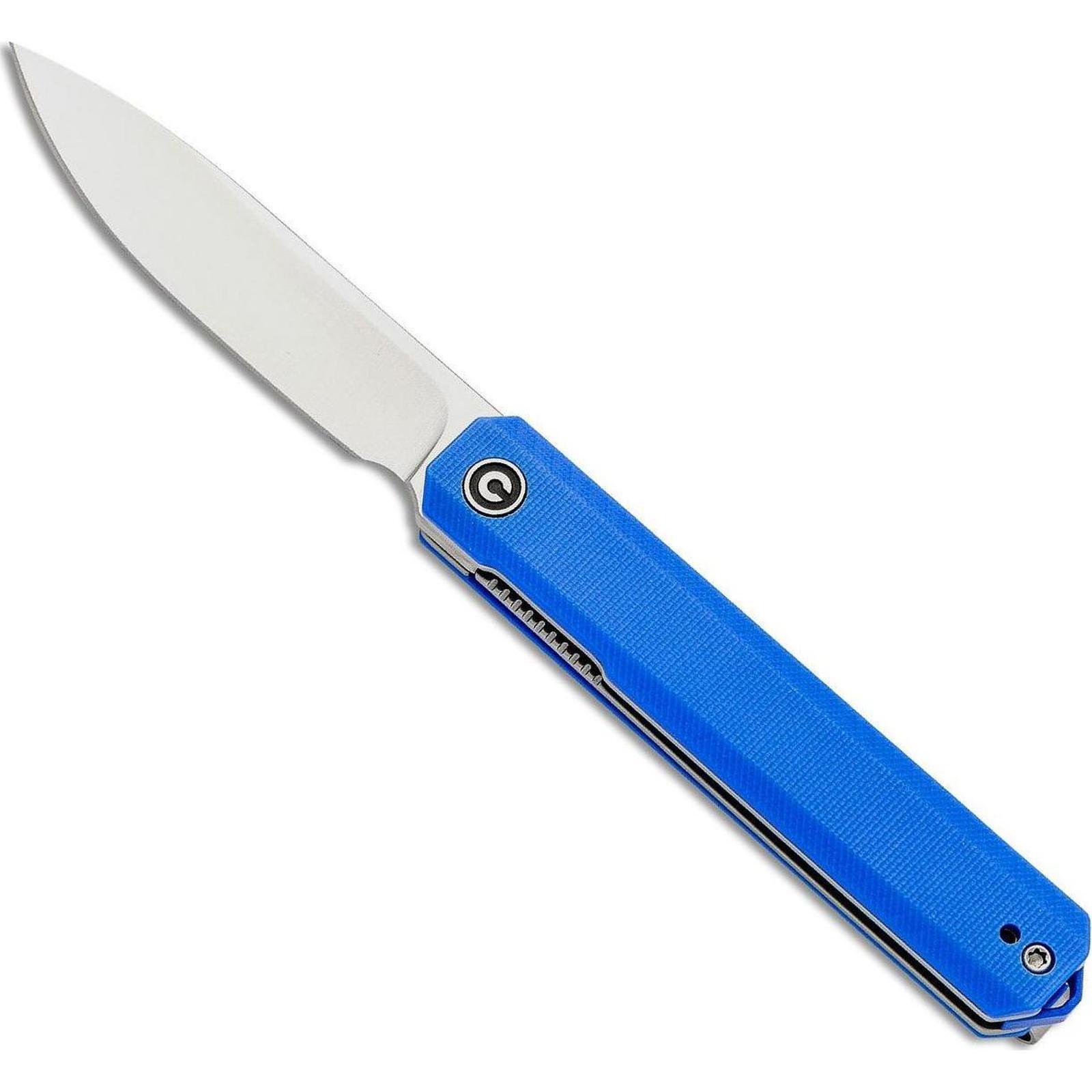 CIVIVI C2003B Exarch Blue G10 Handle Satin D2 Steel Liner Lock Folding ...