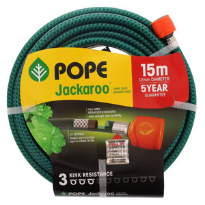 Pope Jackaroo 12mm x 15m Tap Ready Garden Hose