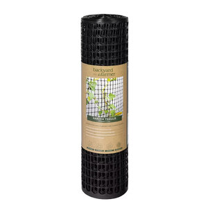 Backyard Farmer 600mm x 12m 25mm Trellis | Black