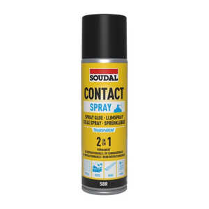 Soudal 205g 2-in-1 Contact Adhesive Spray