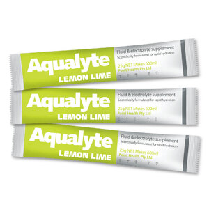 Aqualyte 50pc 25g Lemon-Lime Electrolyte Drink Powder Sachets