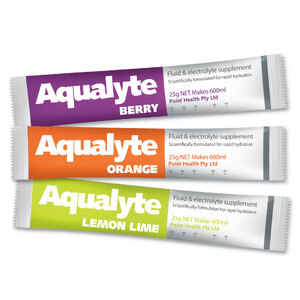 Aqualyte 50pc 25g Mixed Flavours Electrolyte Drink Powder Sachets