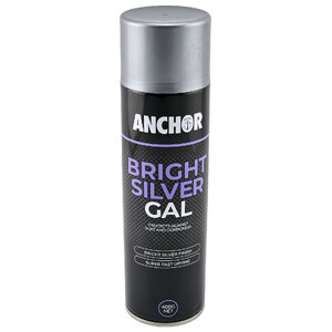 Anchor 400g Bright Silver Gal Galvanising Spray Paint