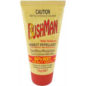 Bushman Ultra Dry Gel Insect Bug Repellent 80% Deet 75g