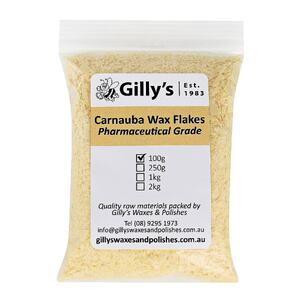 Gillys 100g Carnauba Wax Flakes