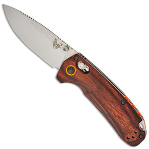 Benchmade North Fork AXIS Lock Folding Knife | Wood / Stonewash