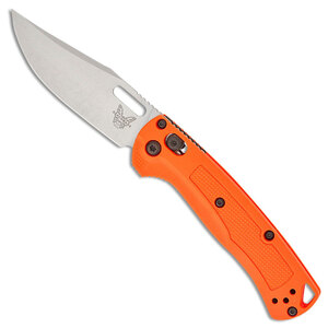 Benchmade Mini Taggedout AXIS Lock Folding Knife | Orange / Stonewash