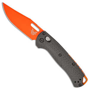 Benchmade Mini Tagged Out AXIS Lock Folding Knife | Black / Orange