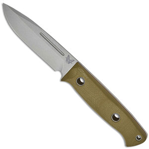 Benchmade Bushcrafter Fixed Blade Knife | OD Green / Satin