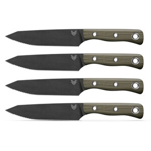 Benchmade 4pc Custom Table Knife Set | Green / Black