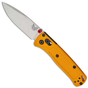 Benchmade Mini Bugout AXIS Lock Folding Knife | Yellow / Satin