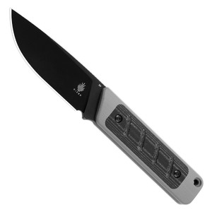 Kizer Smolt Fixed Blade Knife | Black & Grey / Black