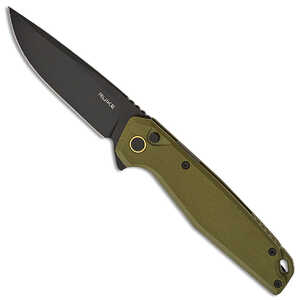 Ruike P873-G Button Lock Folding Knife | Green / Black