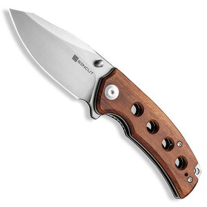 Sencut Excalis Liner Lock Folding Knife | Guibourtia Wood / Satin