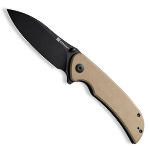 Sencut Borzam Liner Lock Folding Knife | Tan / Black