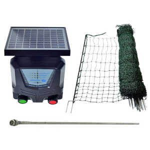 Nemtek 50m Poultry Netting and 3km Electric Fence Energiser Kit