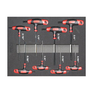 SP Tools 8pc SAE T-Handle Hex Key Set in EVA Foam Tray | SP34706