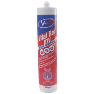 V-Tech 300mL Vital Red RTV Silicone Gasket Maker