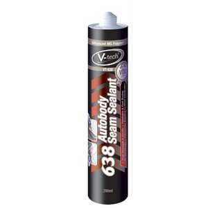 V-Tech 290mL 638 MS Autobody Adhesive Seam Sealant | Black